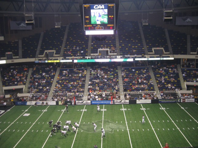 The Richmond Coliseum hosted the indoor football "Richmond Raiders" for nearly 6 years, an unusually long run for this sport