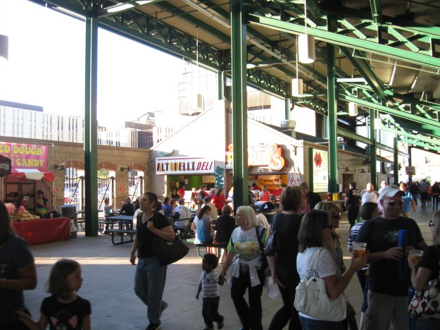 The wide concourses at Frontier Field have a terrific array of concessions