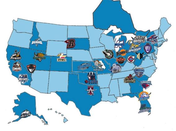 ECHL Map